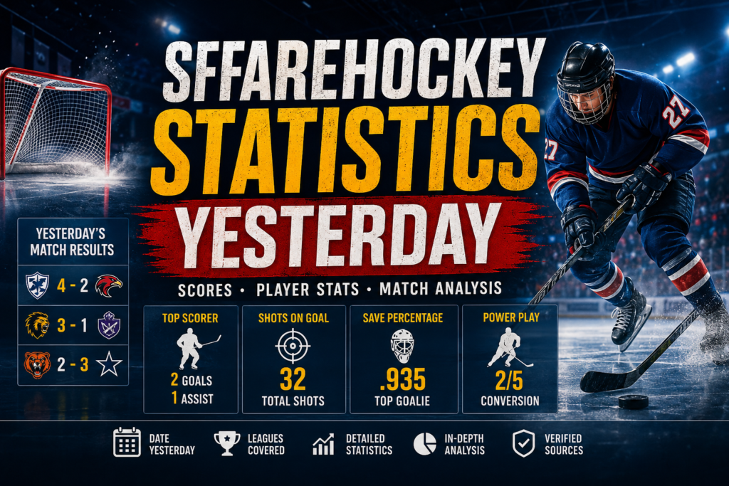 Sffarehockey Statistics Yesterday: Verified Scores, Player Stats and Match Analysis Sffarehockey statistics yesterday